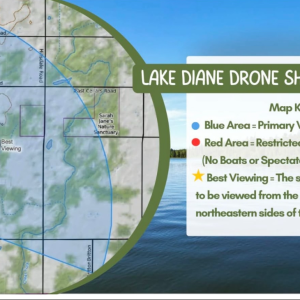 Map of drown show viewing
